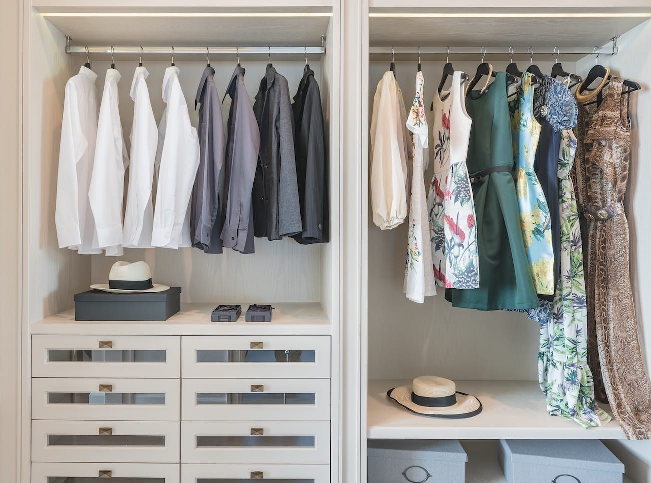 L Shaped Closet Design  Custom Look On A Budget - Making Manzanita