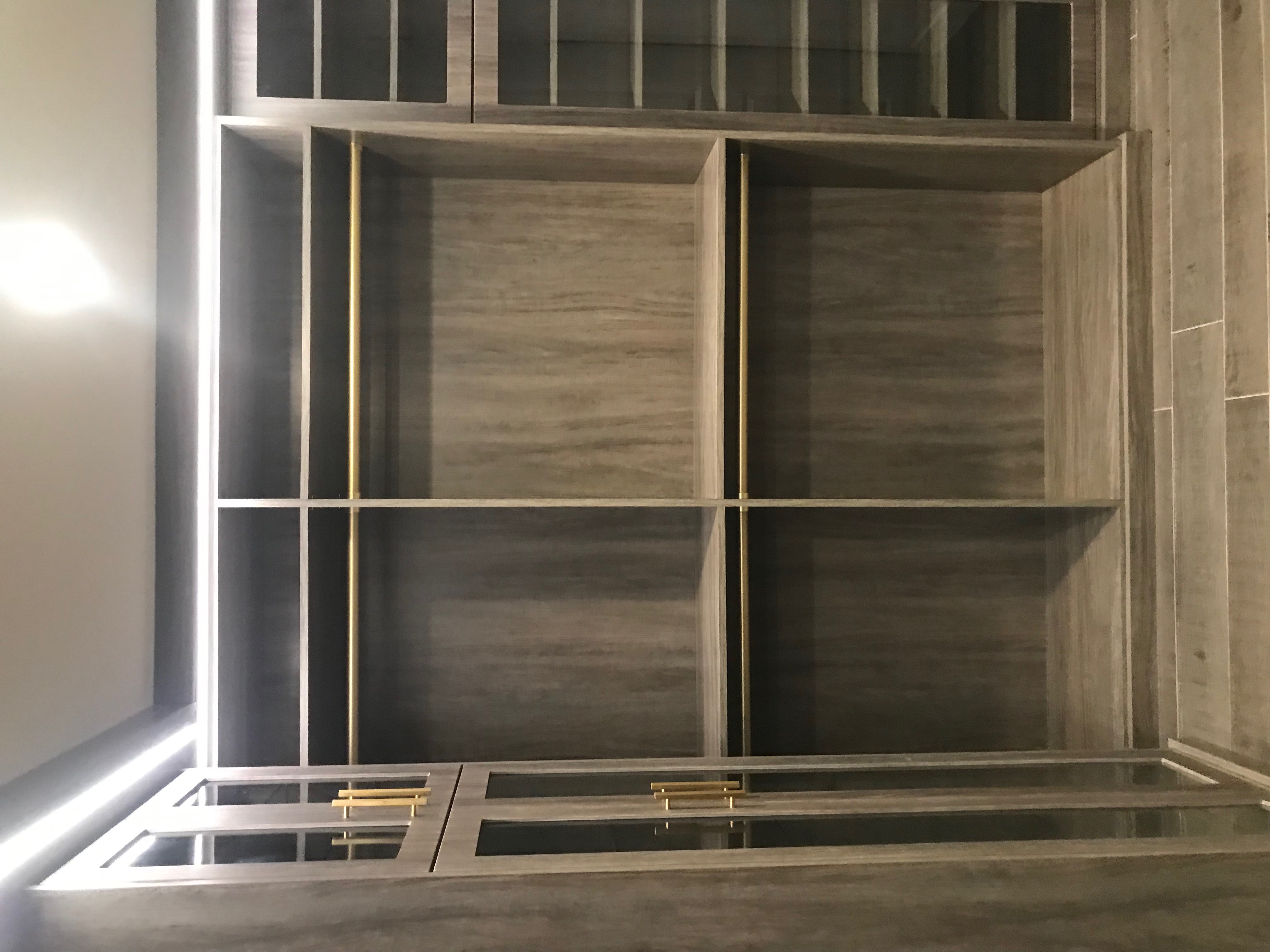 Custom Walk in Closet with Lights Los Angeles